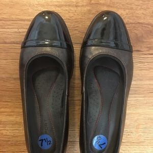 Rockport 7.5 pump dress shoe black bronze ladies